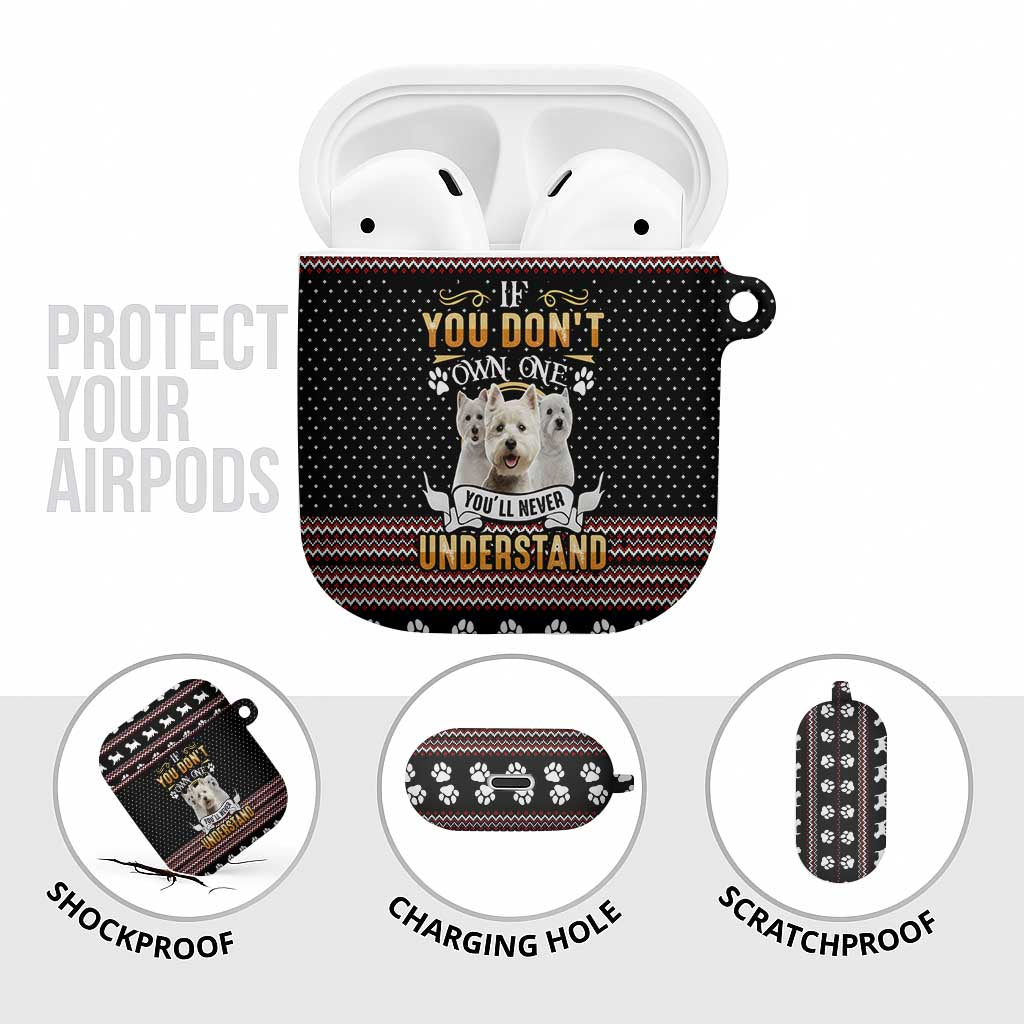 West Highland White Terrier Christmas AirPods Case Xmas Holiday Patterns - Wonder Print Shop