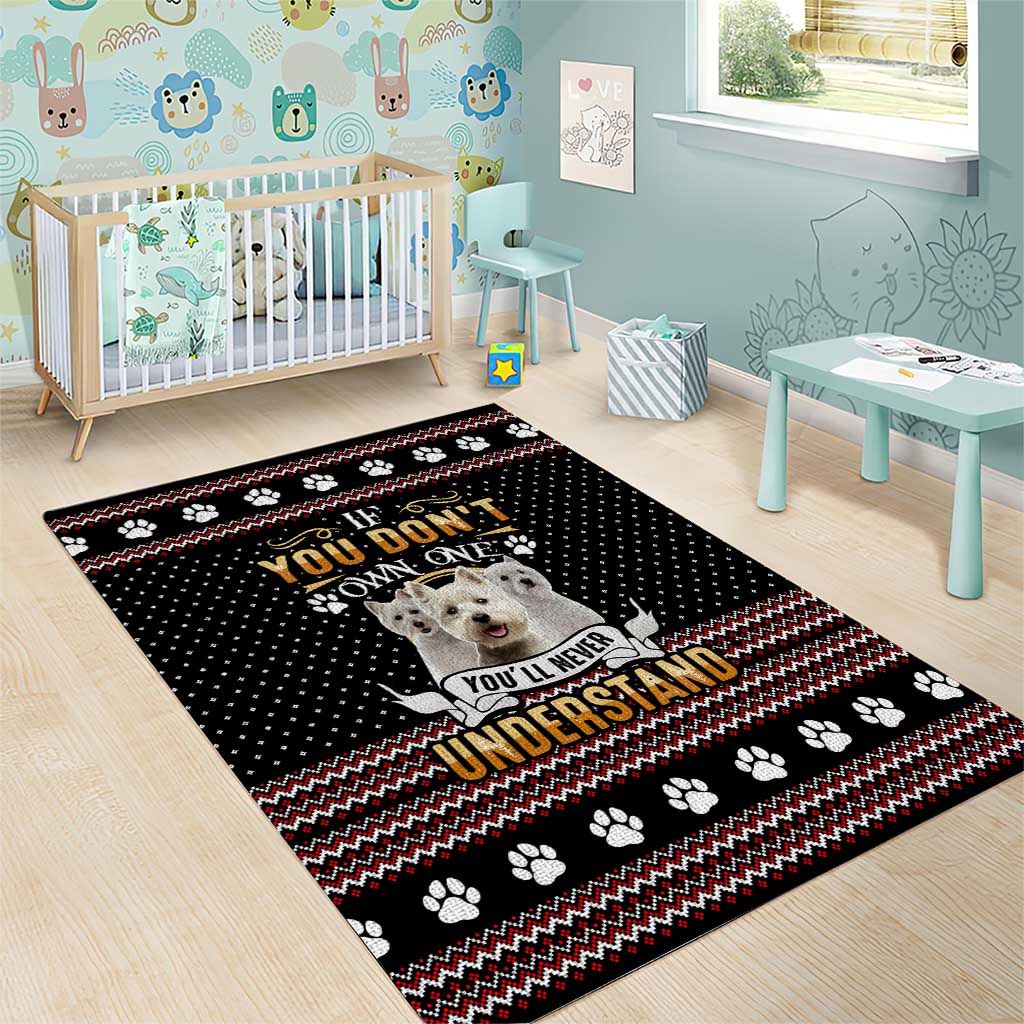 West Highland White Terrier Christmas Area Rug Xmas Holiday Patterns - Wonder Print Shop