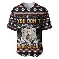 West Highland White Terrier Christmas Baseball Jersey Xmas Holiday Patterns - Wonder Print Shop