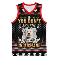 West Highland White Terrier Christmas Basketball Jersey Xmas Holiday Patterns - Wonder Print Shop