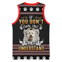 West Highland White Terrier Christmas Basketball Jersey Xmas Holiday Patterns - Wonder Print Shop