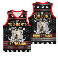 West Highland White Terrier Christmas Basketball Jersey Xmas Holiday Patterns - Wonder Print Shop