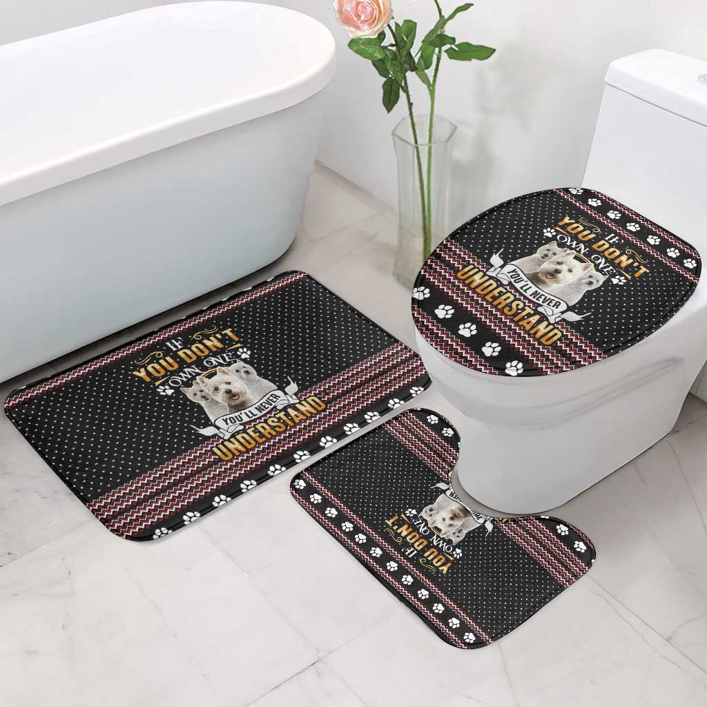 West Highland White Terrier Christmas Bathroom Set Xmas Holiday Patterns - Wonder Print Shop