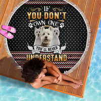 West Highland White Terrier Christmas Beach Blanket Xmas Holiday Patterns - Wonder Print Shop