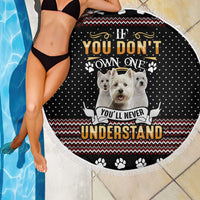 West Highland White Terrier Christmas Beach Blanket Xmas Holiday Patterns - Wonder Print Shop