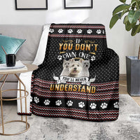 West Highland White Terrier Christmas Blanket Xmas Holiday Patterns - Wonder Print Shop