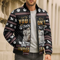 West Highland White Terrier Christmas Bomber Puffer Jacket Xmas Holiday Patterns - Wonder Print Shop