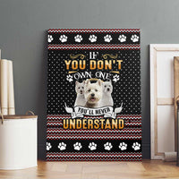 West Highland White Terrier Christmas Canvas Wall Art Xmas Holiday Patterns - Wonder Print Shop