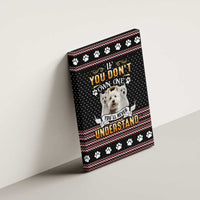 West Highland White Terrier Christmas Canvas Wall Art Xmas Holiday Patterns - Wonder Print Shop