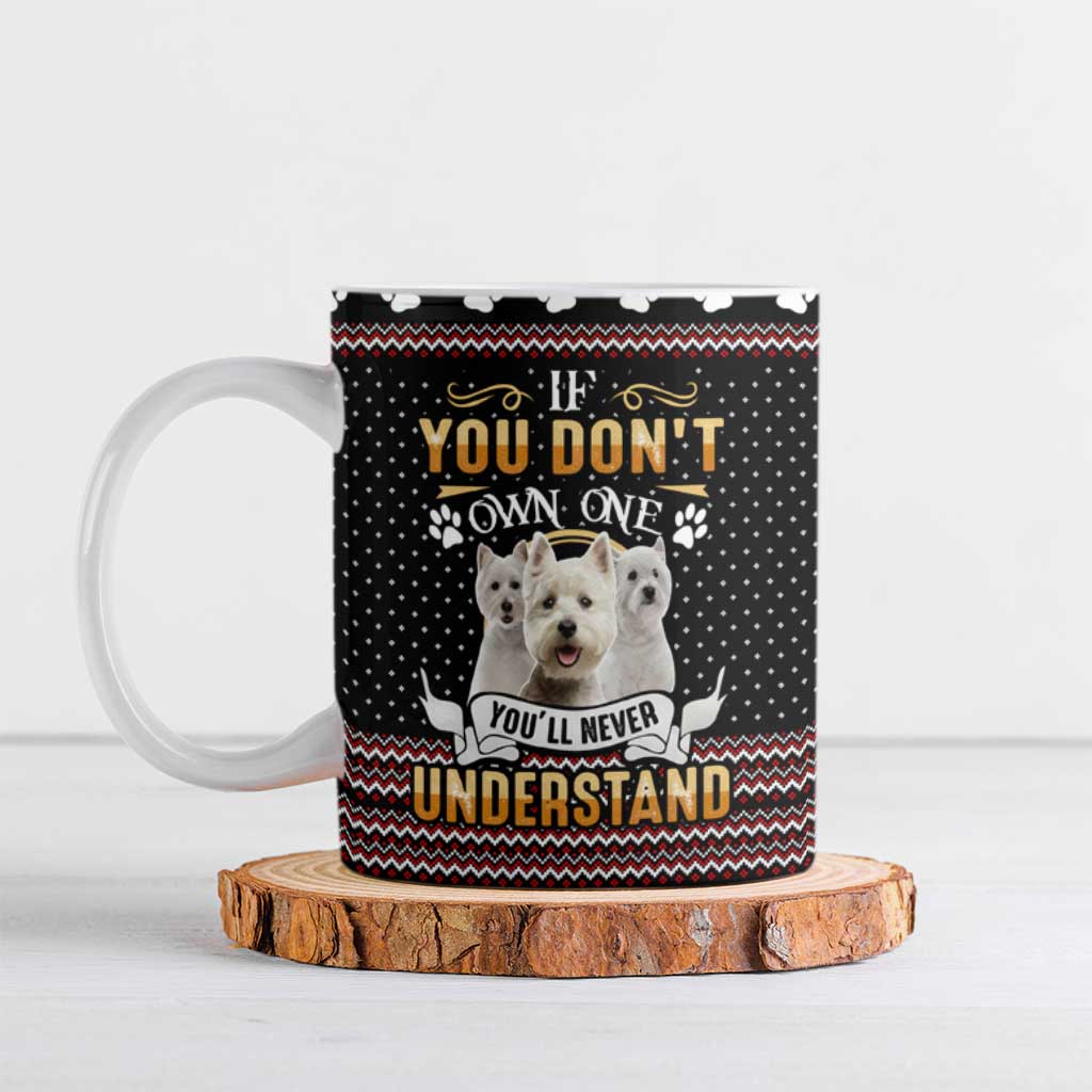 West Highland White Terrier Christmas Ceramic Mug Xmas Holiday Patterns - Wonder Print Shop