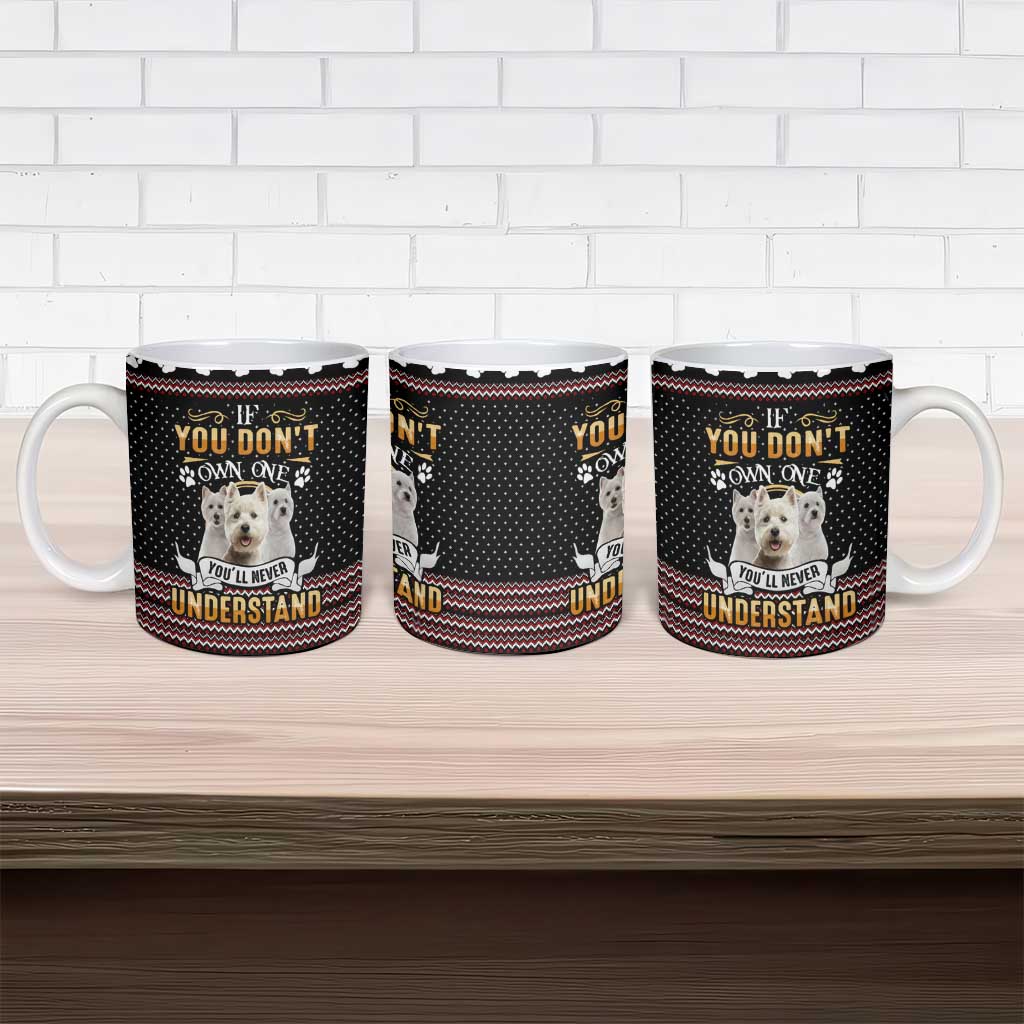 West Highland White Terrier Christmas Ceramic Mug Xmas Holiday Patterns - Wonder Print Shop
