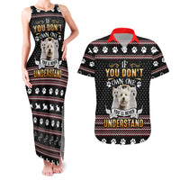 West Highland White Terrier Christmas Couples Matching Tank Maxi Dress and Hawaiian Shirt Xmas Holiday Patterns - Wonder Print Shop