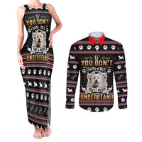 West Highland White Terrier Christmas Couples Matching Tank Maxi Dress and Long Sleeve Button Shirt Xmas Holiday Patterns - Wonder Print Shop