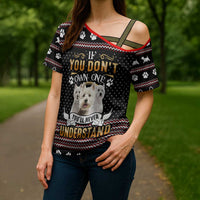 West Highland White Terrier Christmas Cross Shoulder Shirt Xmas Holiday Patterns - Wonder Print Shop