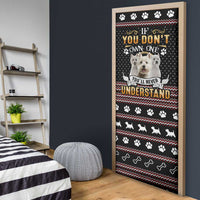 West Highland White Terrier Christmas Door Cover Xmas Holiday Patterns - Wonder Print Shop