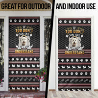 West Highland White Terrier Christmas Door Cover Xmas Holiday Patterns - Wonder Print Shop