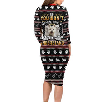 West Highland White Terrier Christmas Family Matching Long Sleeve Bodycon Dress and Hawaiian Shirt Xmas Holiday Patterns - Wonder Print Shop