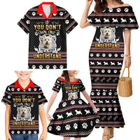 West Highland White Terrier Christmas Family Matching Mermaid Dress and Hawaiian Shirt Xmas Holiday Patterns - Wonder Print Shop