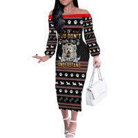 West Highland White Terrier Christmas Family Matching Off The Shoulder Long Sleeve Dress and Hawaiian Shirt Xmas Holiday Patterns - Wonder Print Shop
