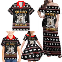 West Highland White Terrier Christmas Family Matching Off Shoulder Maxi Dress and Hawaiian Shirt Xmas Holiday Patterns - Wonder Print Shop