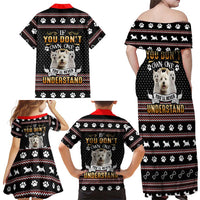 West Highland White Terrier Christmas Family Matching Off Shoulder Maxi Dress and Hawaiian Shirt Xmas Holiday Patterns - Wonder Print Shop