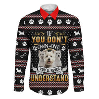 West Highland White Terrier Christmas Family Matching Off Shoulder Maxi Dress and Hawaiian Shirt Xmas Holiday Patterns - Wonder Print Shop