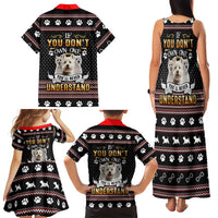 West Highland White Terrier Christmas Family Matching Tank Maxi Dress and Hawaiian Shirt Xmas Holiday Patterns - Wonder Print Shop