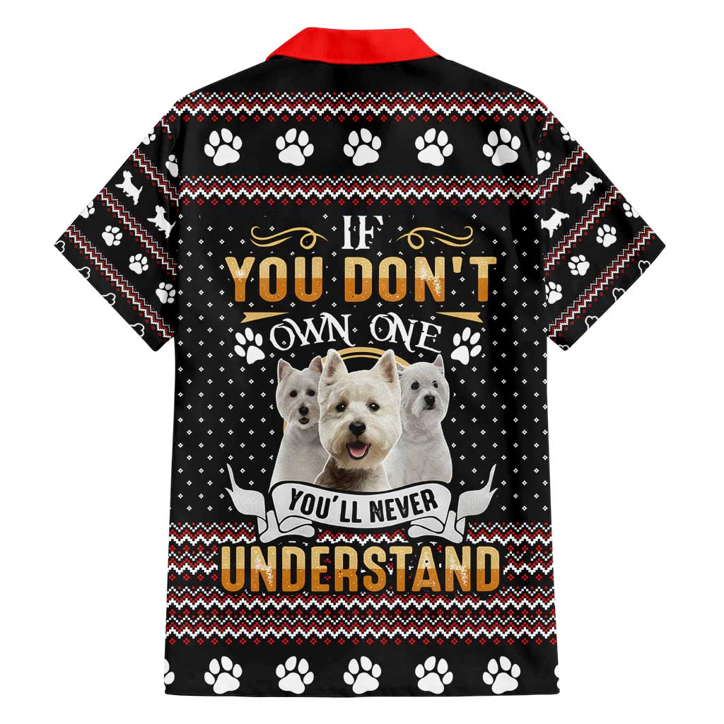 West Highland White Terrier Christmas Hawaiian Shirt Xmas Holiday Patterns - Wonder Print Shop