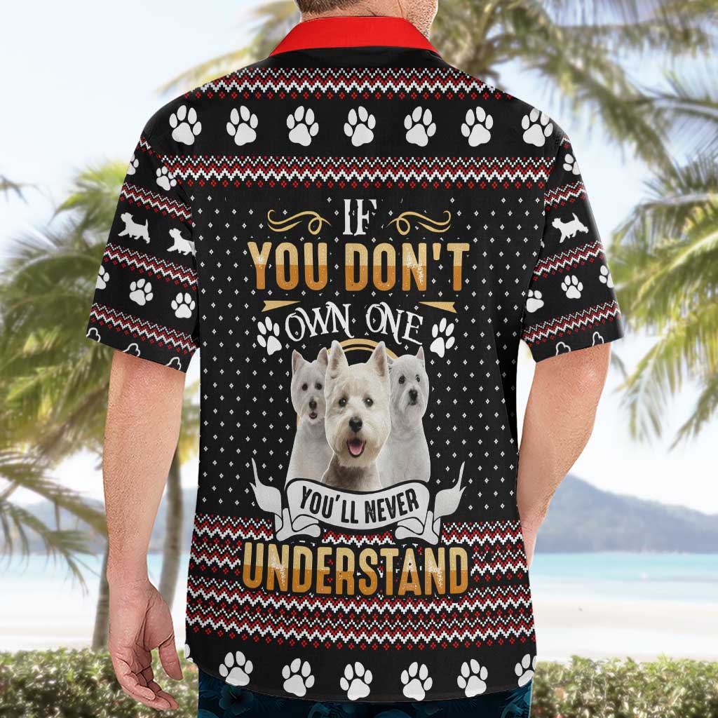 West Highland White Terrier Christmas Hawaiian Shirt Xmas Holiday Patterns - Wonder Print Shop