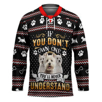 West Highland White Terrier Christmas Hockey Jersey Xmas Holiday Patterns - Wonder Print Shop