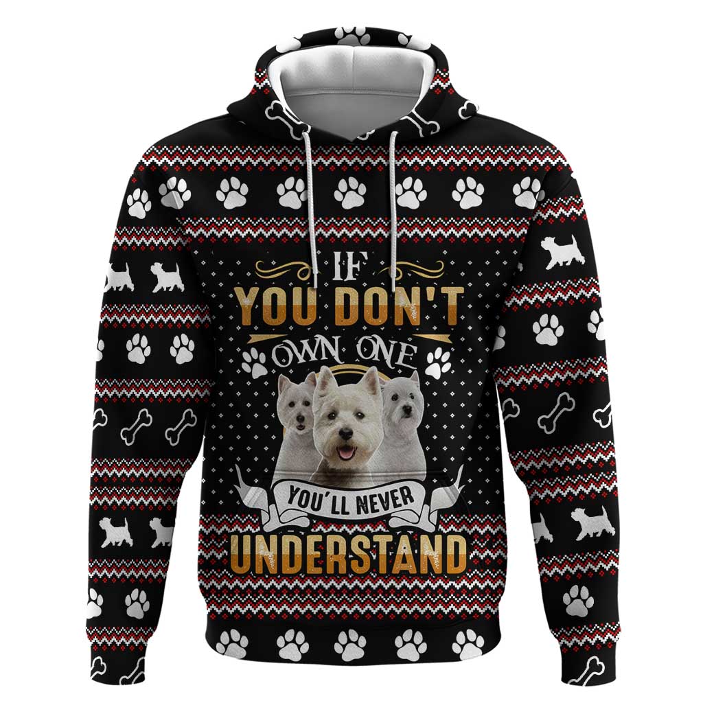 West Highland White Terrier Christmas Hoodie Xmas Holiday Patterns - Wonder Print Shop