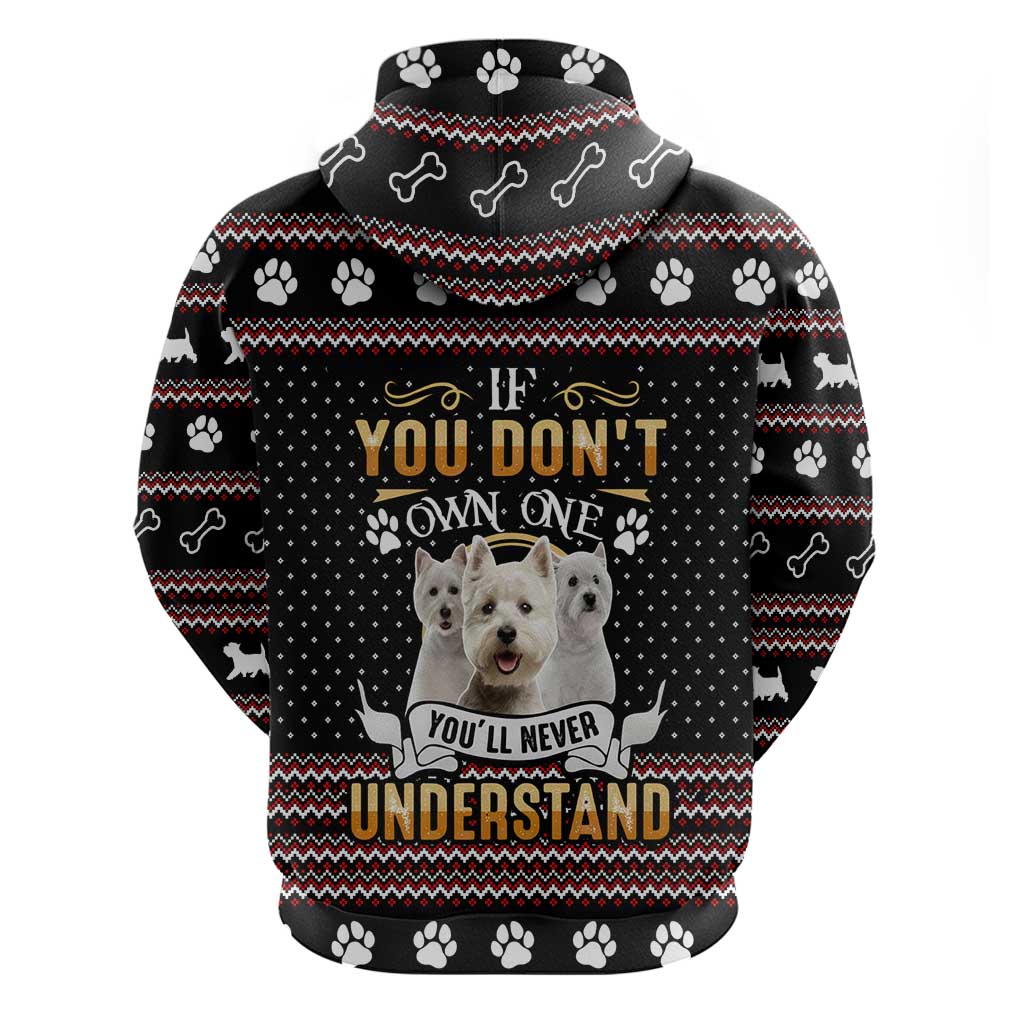 West Highland White Terrier Christmas Hoodie Xmas Holiday Patterns - Wonder Print Shop
