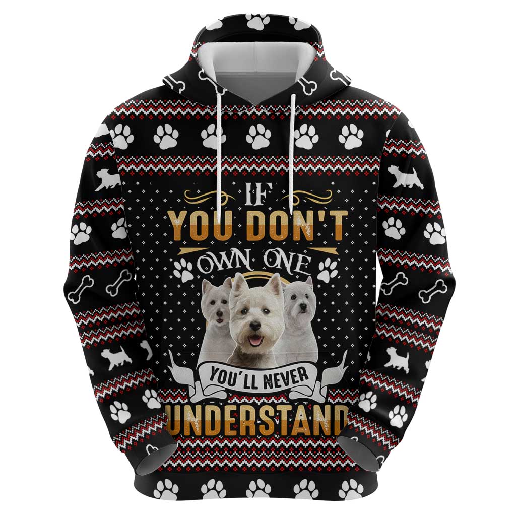 West Highland White Terrier Christmas Hoodie Xmas Holiday Patterns - Wonder Print Shop