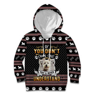West Highland White Terrier Christmas Kid Hoodie Xmas Holiday Patterns - Wonder Print Shop