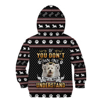West Highland White Terrier Christmas Kid Hoodie Xmas Holiday Patterns - Wonder Print Shop