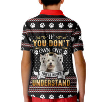 West Highland White Terrier Christmas Kid Polo Shirt Xmas Holiday Patterns - Wonder Print Shop