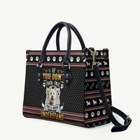 West Highland White Terrier Christmas Leather Bag Xmas Holiday Patterns - Wonder Print Shop