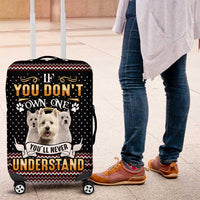 West Highland White Terrier Christmas Luggage Cover Xmas Holiday Patterns - Wonder Print Shop
