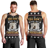 West Highland White Terrier Christmas Men Tank Top Xmas Holiday Patterns - Wonder Print Shop