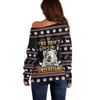 West Highland White Terrier Christmas Off Shoulder Sweater Xmas Holiday Patterns - Wonder Print Shop