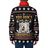 West Highland White Terrier Christmas Padded Jacket Xmas Holiday Patterns - Wonder Print Shop
