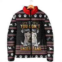 West Highland White Terrier Christmas Padded Jacket Xmas Holiday Patterns - Wonder Print Shop