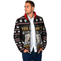 West Highland White Terrier Christmas Padded Jacket Xmas Holiday Patterns - Wonder Print Shop