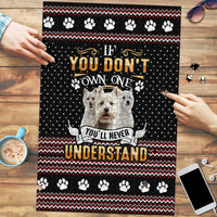 West Highland White Terrier Christmas Puzzle Xmas Holiday Patterns - Wonder Print Shop