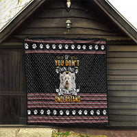 West Highland White Terrier Christmas Quilt Xmas Holiday Patterns - Wonder Print Shop