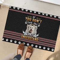 West Highland White Terrier Christmas Rubber Doormat Xmas Holiday Patterns - Wonder Print Shop