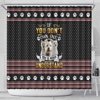West Highland White Terrier Christmas Shower Curtain Xmas Holiday Patterns - Wonder Print Shop