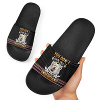 West Highland White Terrier Christmas Slide Sandals Xmas Holiday Patterns - Wonder Print Shop