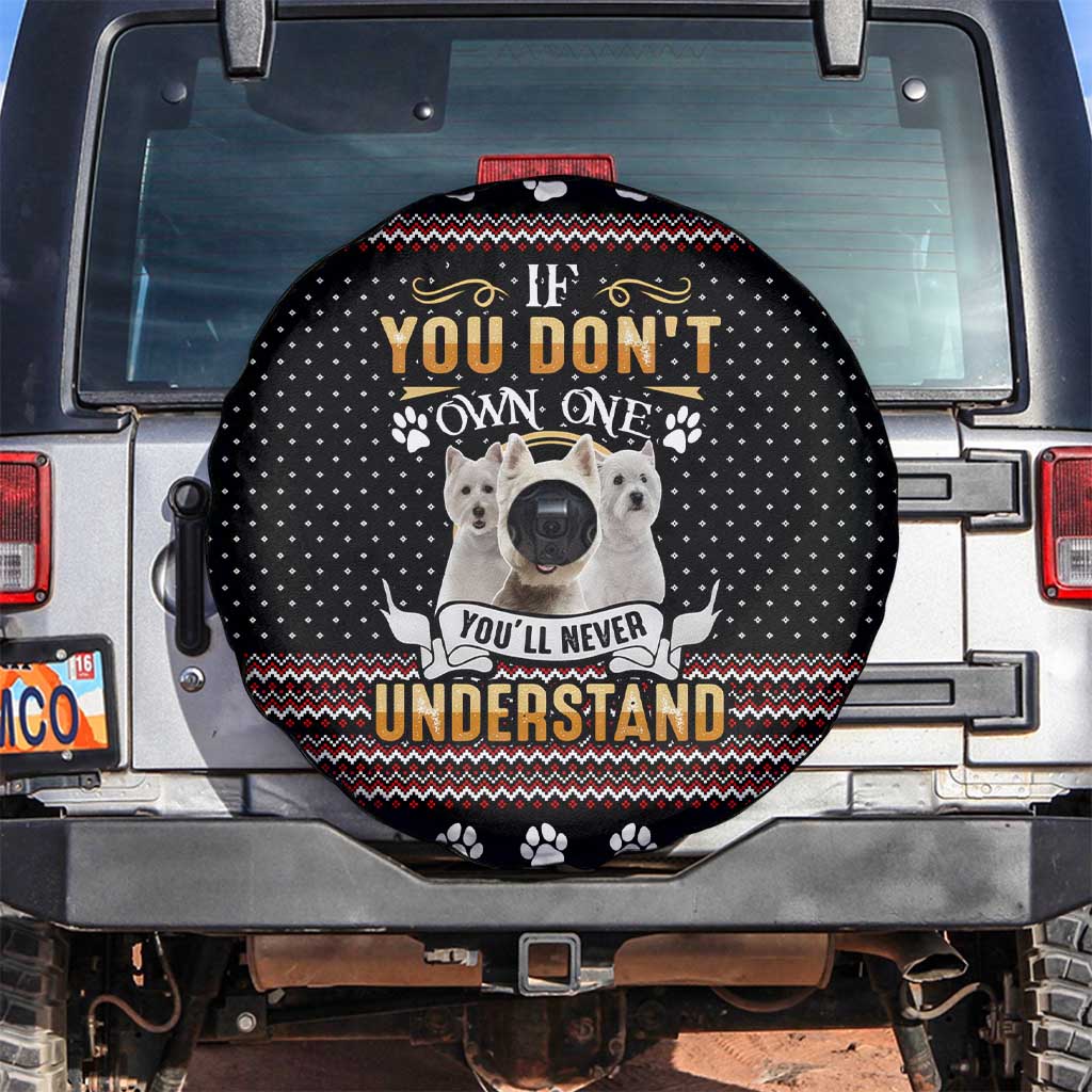 West Highland White Terrier Christmas Spare Tire Cover Xmas Holiday Patterns - Wonder Print Shop
