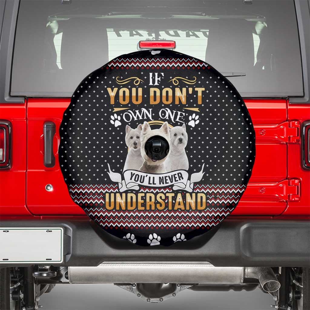 West Highland White Terrier Christmas Spare Tire Cover Xmas Holiday Patterns - Wonder Print Shop